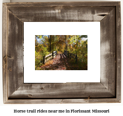 horse trail rides near me in Florissant, Missouri